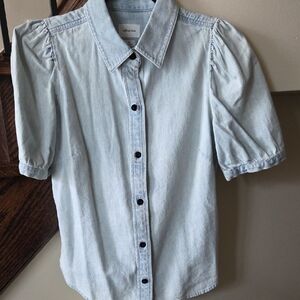 Wilfred Free Light Blue Denim Shirt